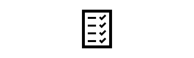 En ikon för en checklista som illustrerar att du kan minska antalet behandlingar genom att identifiera en riktad behandling tidigare.